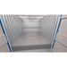 Empty secure 150sqft self storage unit interior